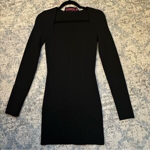 Black Long Sleeve Mini Dress Worn Once